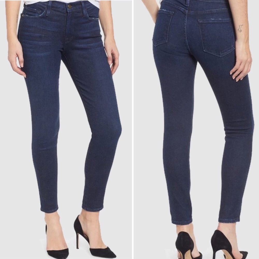 Frame Le Skinny de Jeanna Crop Lauretta Wash size 28 6